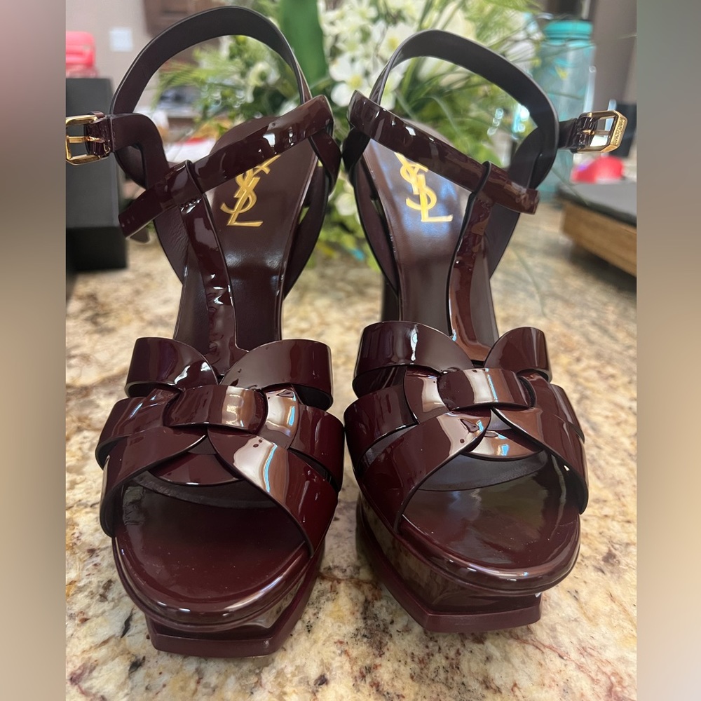YSL Tribute, Wine Color, worn once and 100% authentic